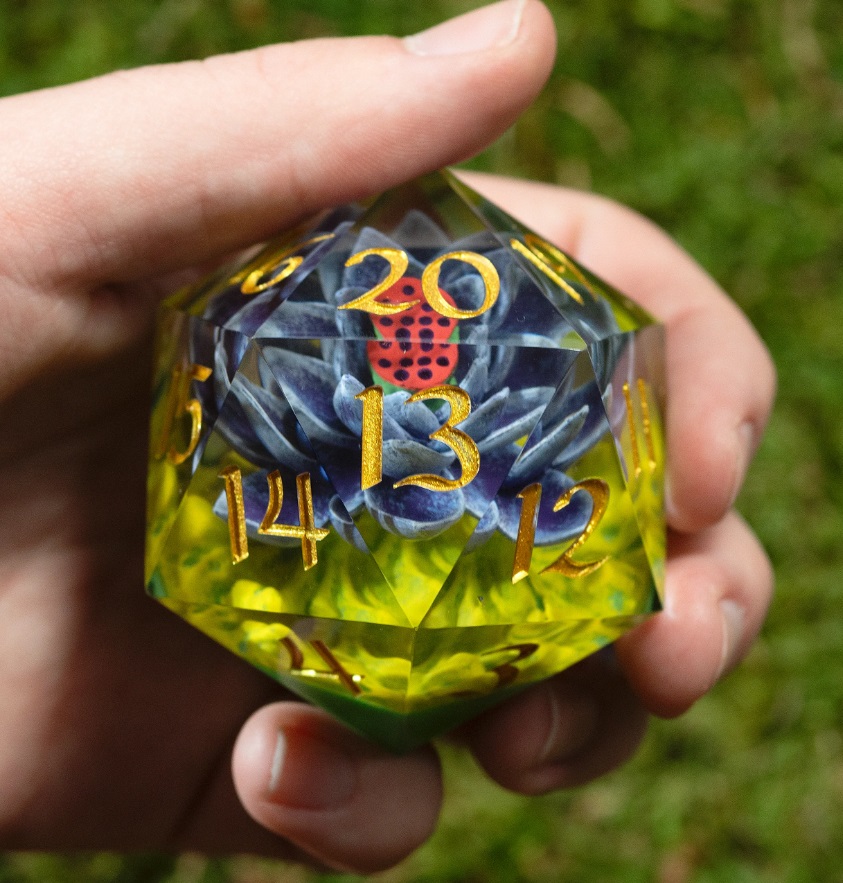 Magic The Gathering MTG Black Lotus 54mm Oversized Spindown D20 Die (Sirius Dice)